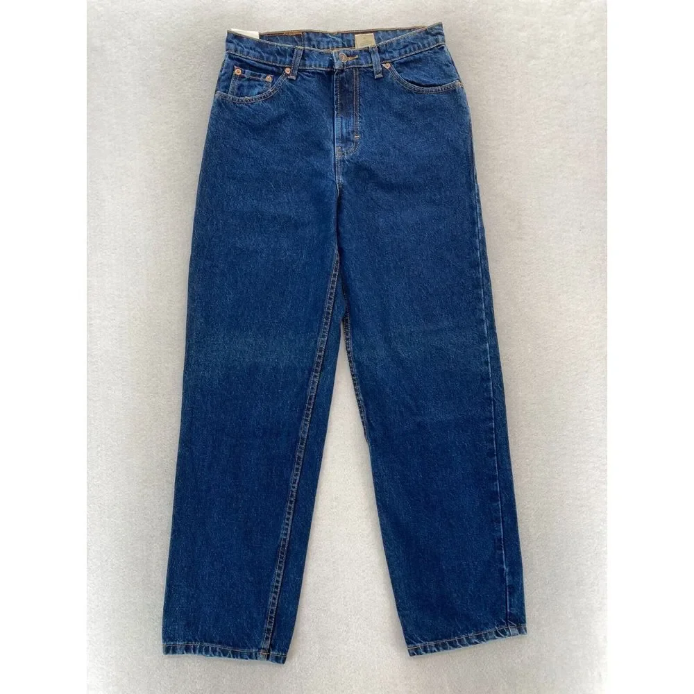 Vintage Jordache Jeans Youth Boys 18 Relaxed Fit Straight Leg Blue Denim Western